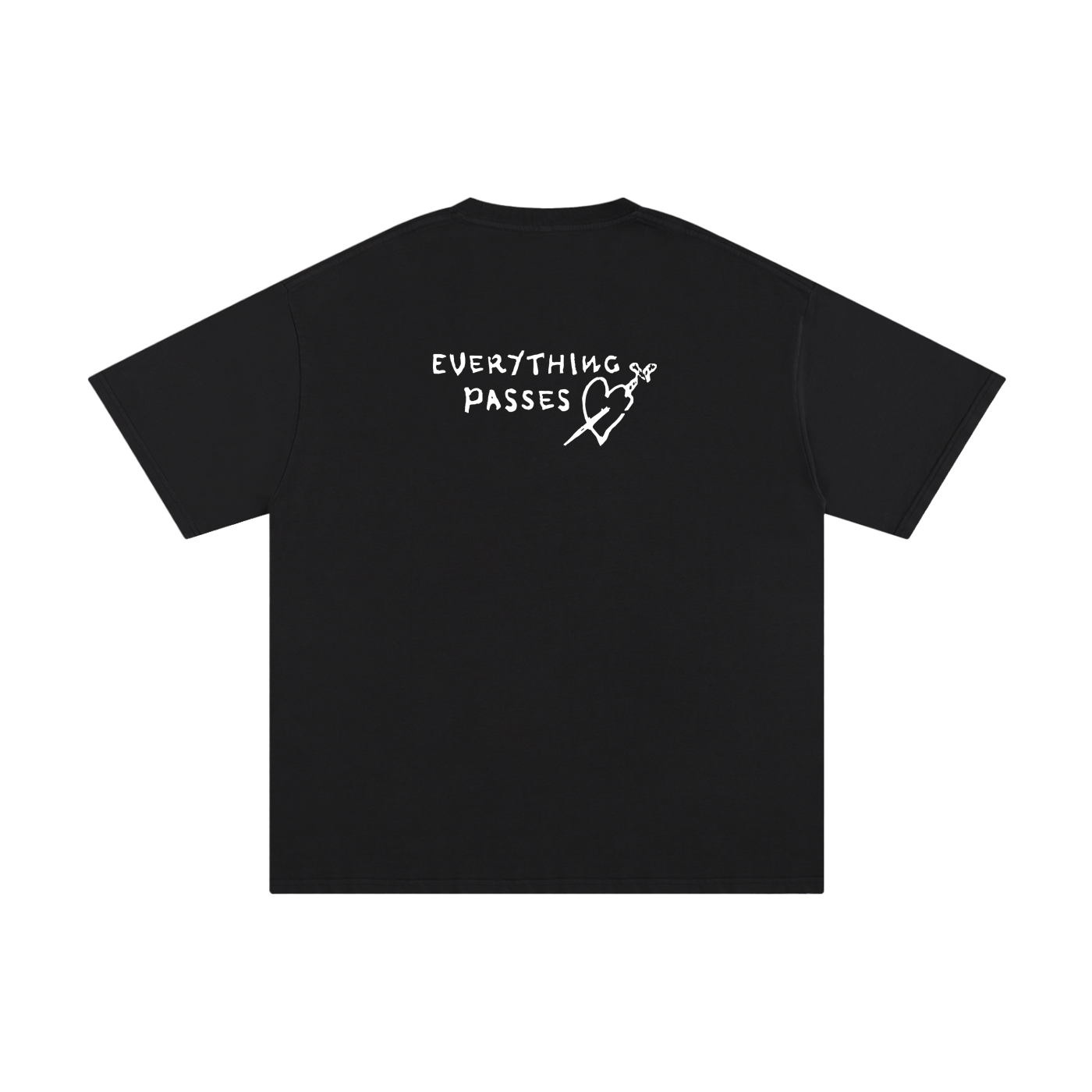 HEART TEE - BLACK