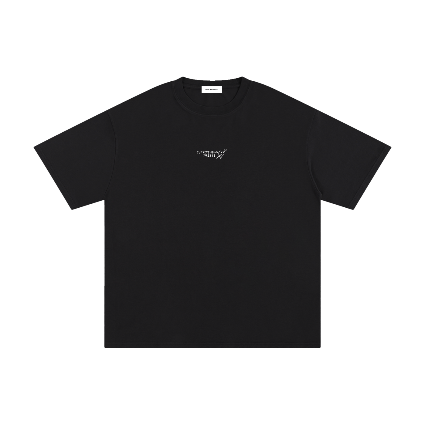 HEART TEE - BLACK