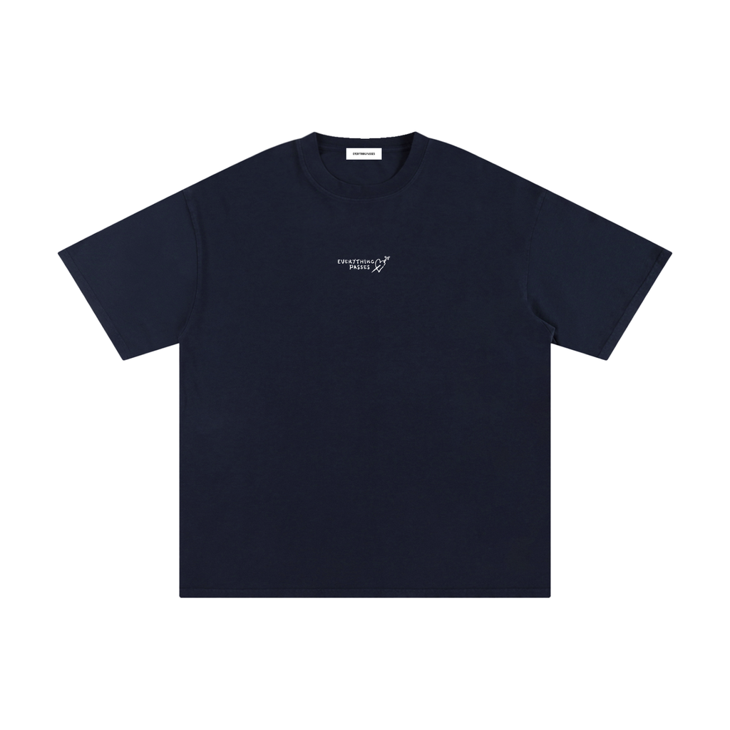 HEART TEE - NAVY