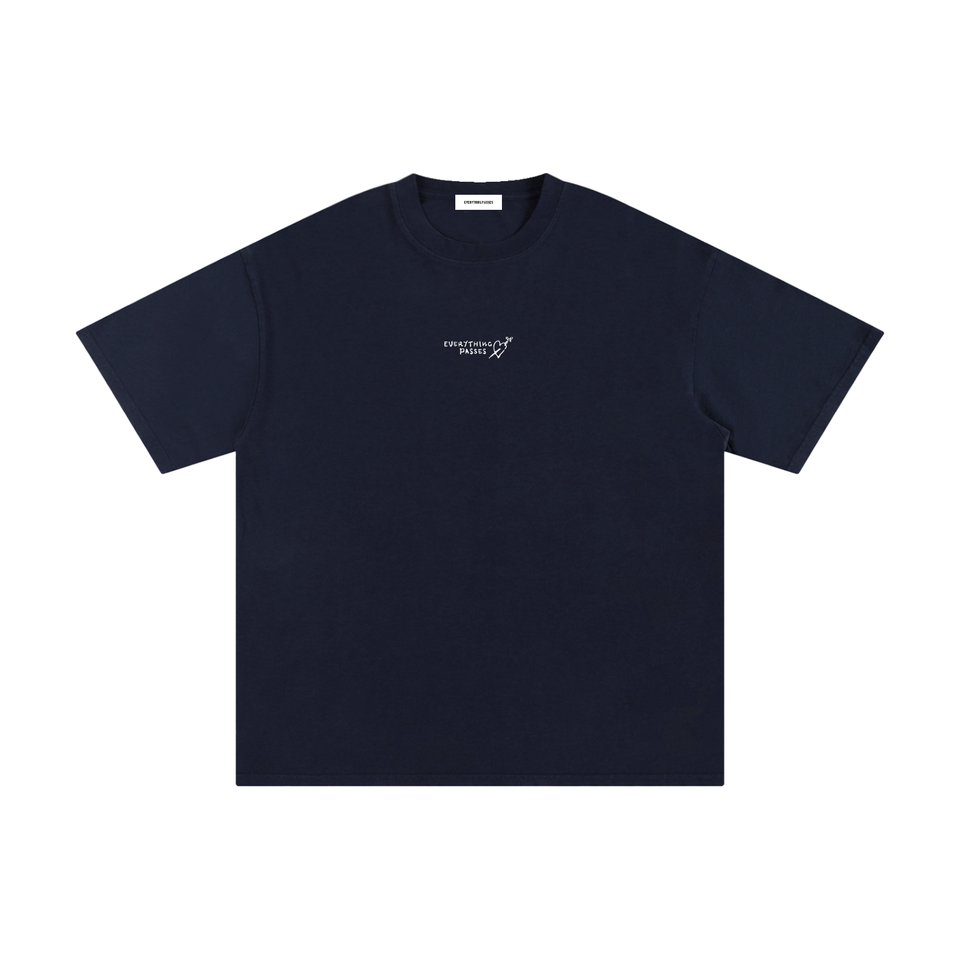 HEART TEE - NAVY
