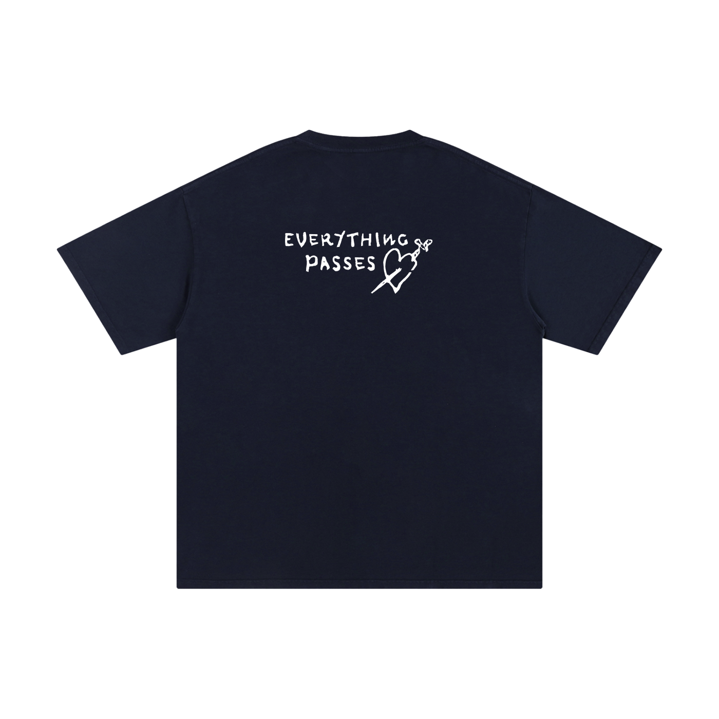 HEART TEE - NAVY